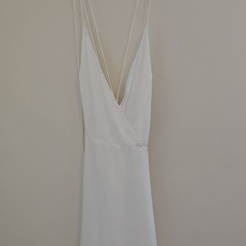 Elegant White Slip Dress